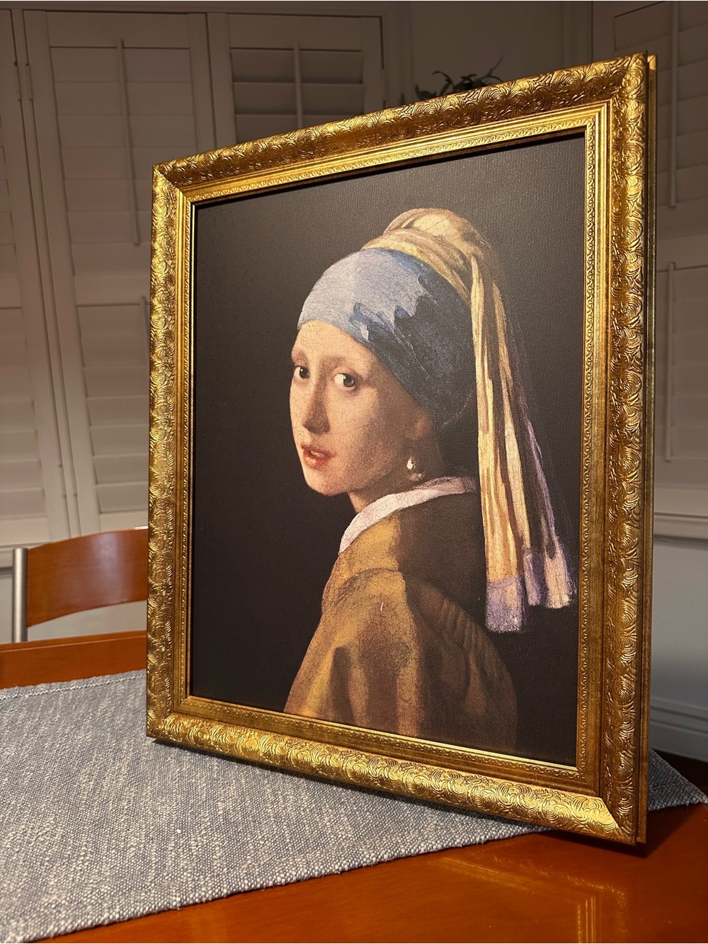 16x20 Girl with Pearl Earring by Johannes Vermeer's - Picture 12 of 14